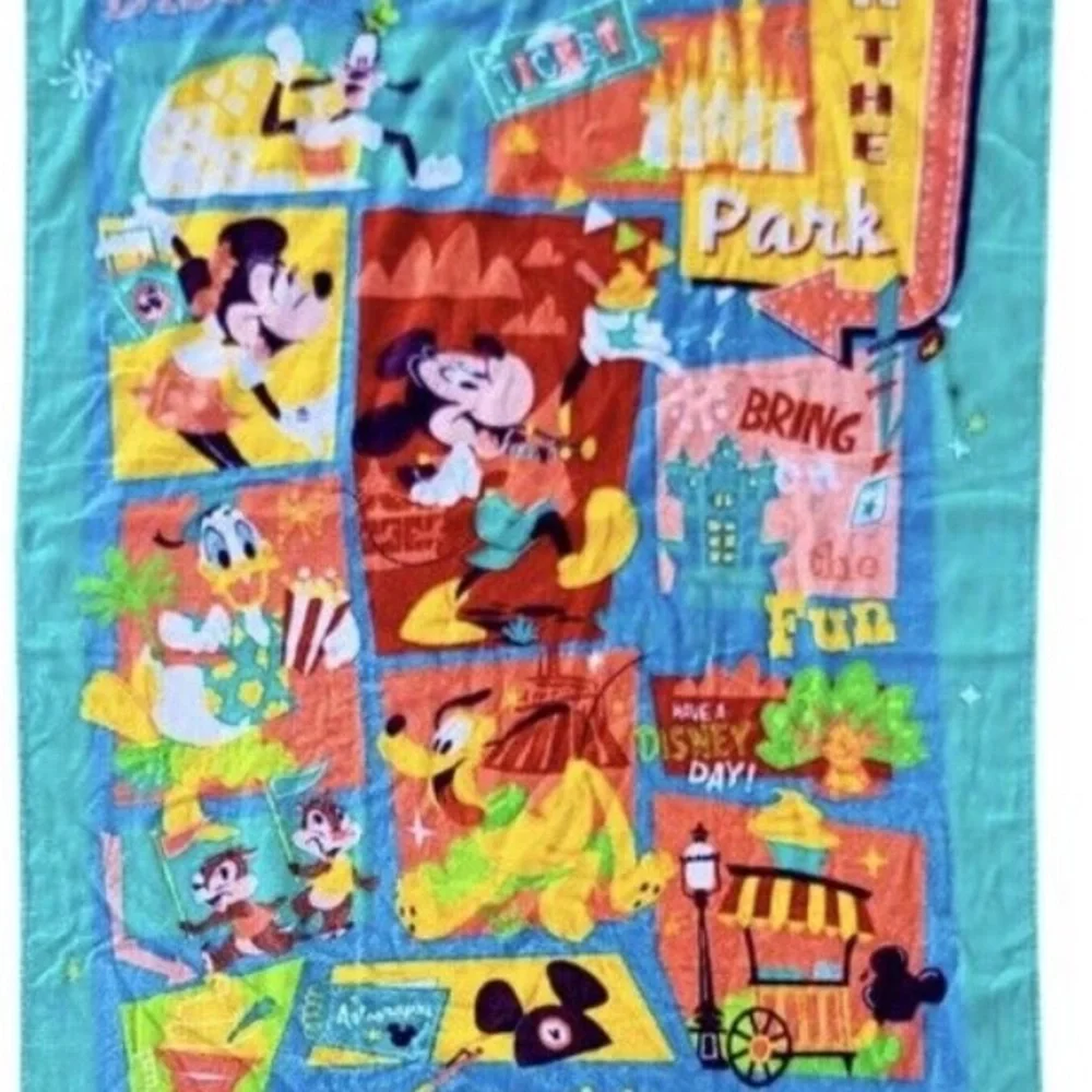 Disney Colorful Cartoon Beach Towel